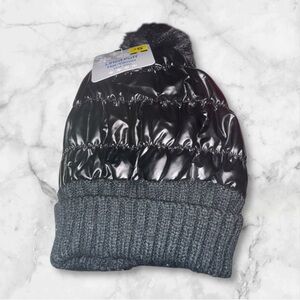 Black Kids Winter Beanie NWT